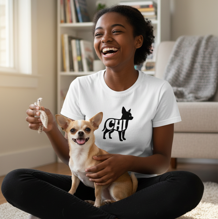 Chihuahua Noir Unisex Tee