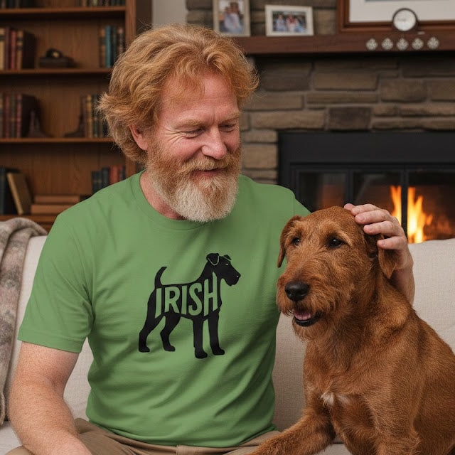 Irish Terrier Noir Unisex Tee